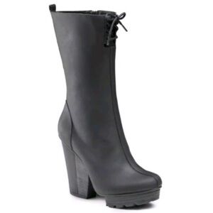 Timo Weiland Tsubo Black Leather Platform Boots